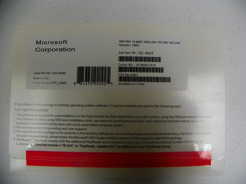 Image of Windows 10 Pro 64bit OEM DVD - Best Price Around